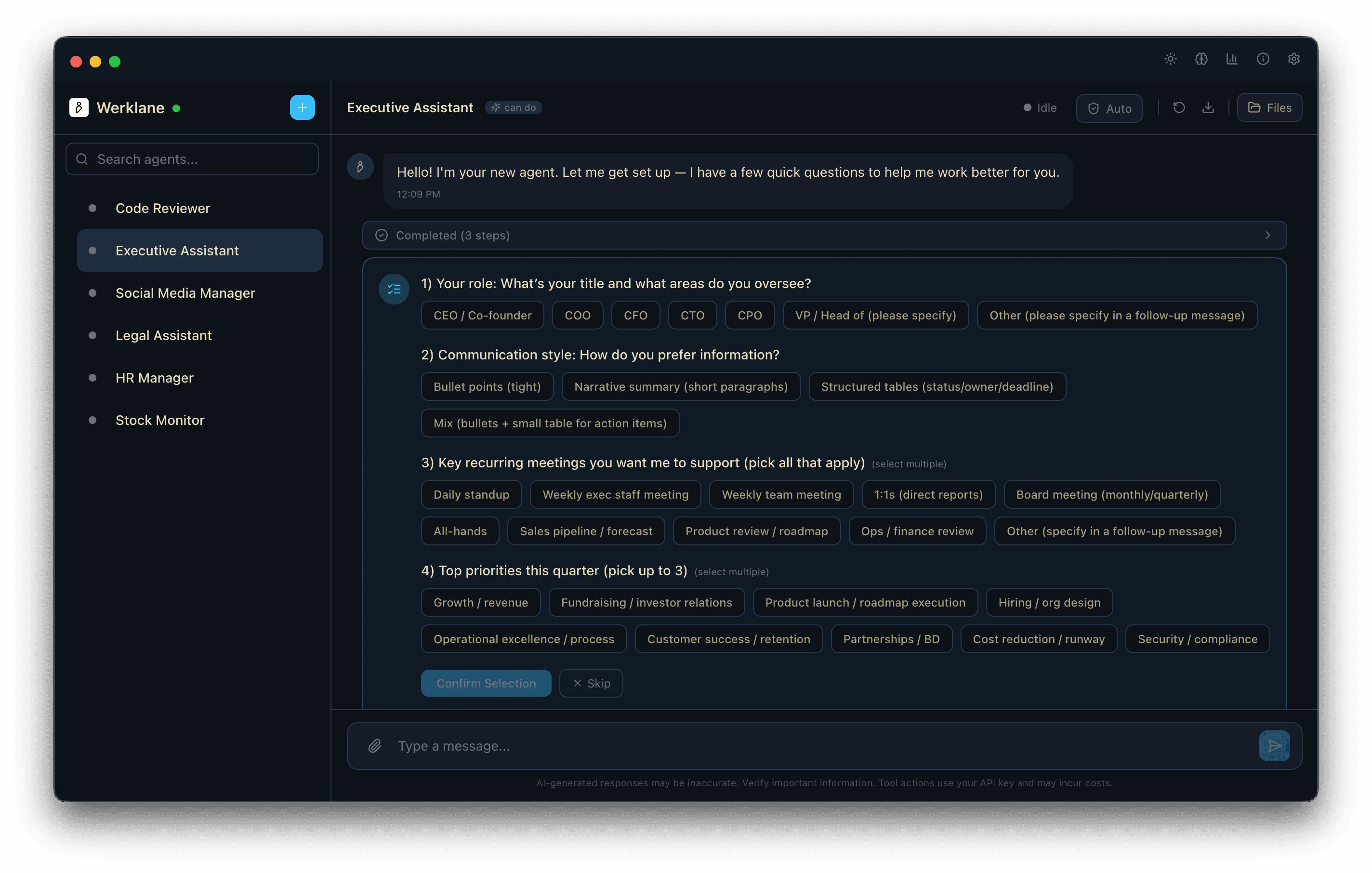 WerkLane Desktop App